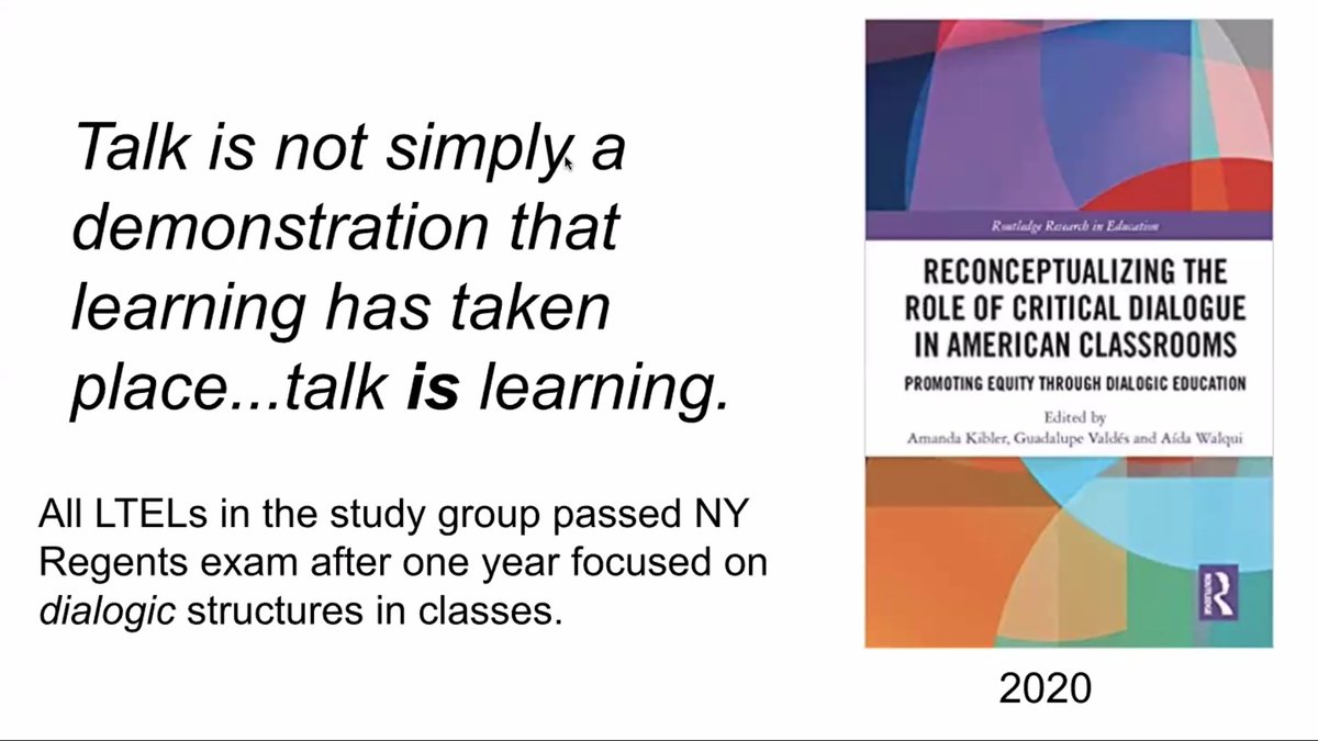 Talk IS Learning! We have to make sure we are giving our students opportunities for structured academic dialogue. Thank you for sharing this great resource @easkelton!  #MLSummit