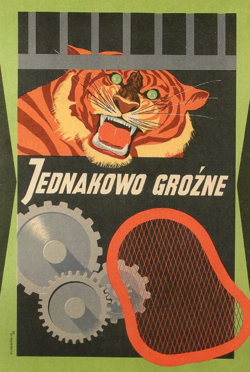 WYD_UNIVERSITAS's tweet photo. 🔎W związku z planowaną publikacją #poszukujemy informacji o spadkobiercach Włodzimierza #Krusiewicz'a, autora plakatu "Jednakowo groźne", 1956. Osoby mogące udzielić informacji prosimy o kontakt pod adresem: ksiazki@universitas.com.pl lub pod numerem telefonu: 12 423 26 05 📘 https://t.co/x2V1ZLSmuH