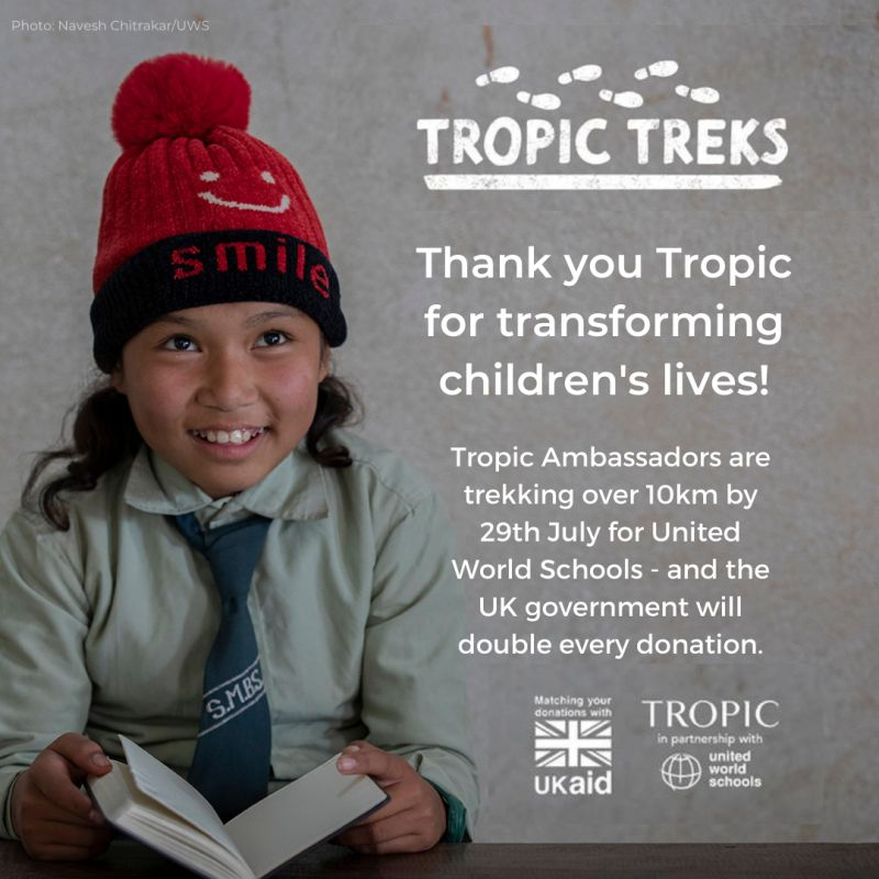 livizane's tweet photo. Our amazing partners @TropicSkincare and their incredible founder @susanma are going the extra mile to support our #HappilyEverSmarter campaign! Every £1 raised gets doubled before the 29th July!
#Tropic #UKaidmatch #teamuws https://t.co/RdgaHeHyFL
