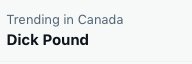 robin_warder's tweet photo. My favourite tradition about every single Olympics is when the world is reminded that Canada has an International Olympic Committee member named Dick Pound. And I love it when the media refers to him as the "longest-serving member"... https://t.co/OTBlETWLVe