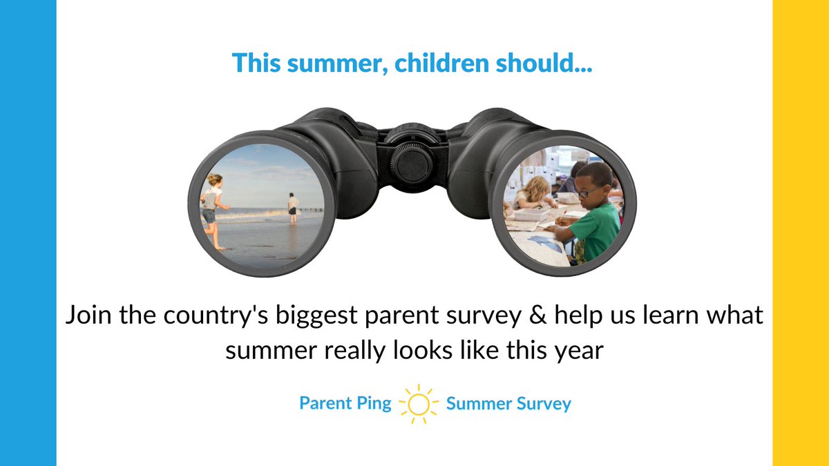 GoodSchoolsUK's tweet photo. This summer children should… Everyone has an opinion, but we think parents’ opinions are most important! Join the country's biggest parent survey on @ParentPing &amp; help us learn what summer really looks like this year. Get the app https://t.co/LwV8MnQLWT #SummerSurvey https://t.co/OxRA5xij1z