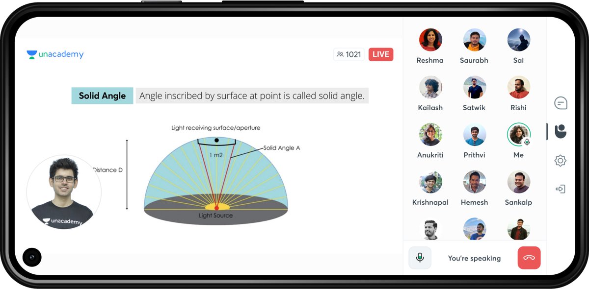 #FeaturesFriday🚀
📢Raise A Hand📢

We aim to build a seamless learning experience, one feature at a time. 

Learners on Unacademy can now talk to their educators directly over a voice call, within a live class! 

Experience this interactive way of doubt solving today!