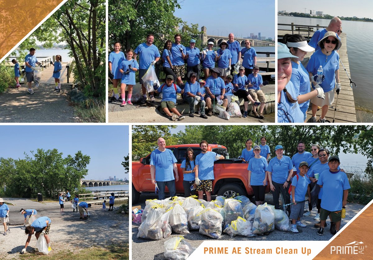 PRIME_Eng's tweet image. PRIME AE hosted a Stream Clean Up event to remove litter from Middle Branch Park at the edge of the Middle Patapsco River in Baltimore City. Volunteers braved the 95-degree heat to collect nearly 30 bags of garbage! We are so happy to have helped clean up our local park.