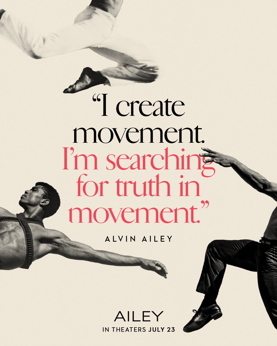 Find truth in his movement. AILEY is now playing! Grab tickets now and don't miss your chance to see a Q&amp;A this weekend with Director Jamila Wignot! 
Tickets/info: angelikafilmcenter.com/nyc/film/ailey