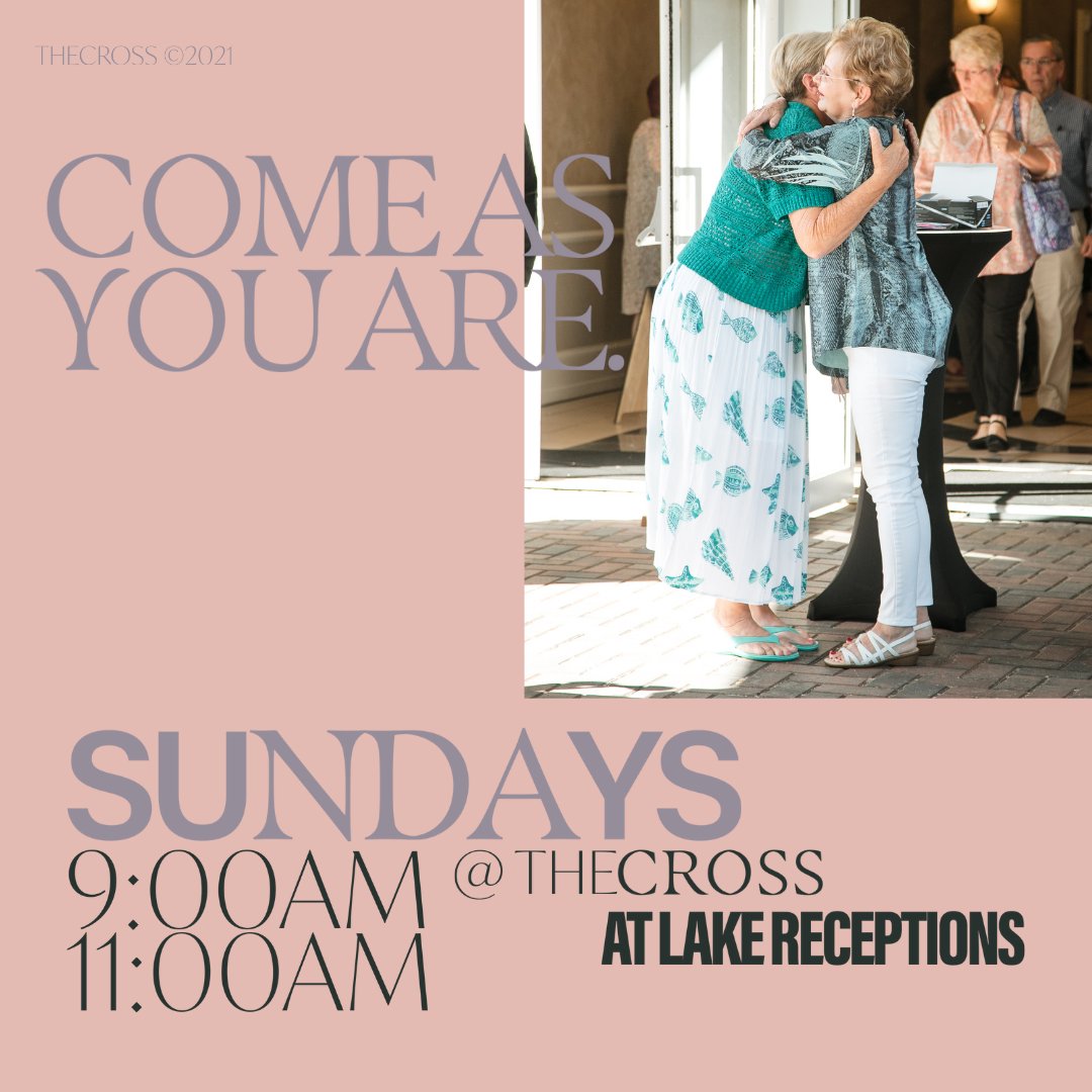 Come As You Are.

Come worship with us this Sunday as we continue to unpack what love is.

9:00am or 11:00am at theCross at Lake Receptions 🤟🏽