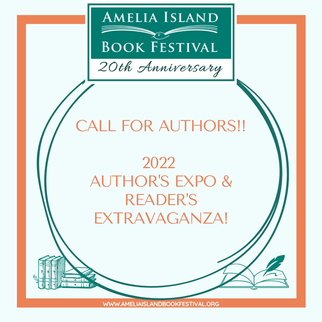 Authors are invited to the Author Expo/Readers' Extravaganza on2/19/22. Engage with readers, showcase and sell your books. Information and application at: buff.ly/3Be0PvX
#ameliaislandbookfestival #authorsinschools #bookfestival #ameliaislandfl #authorlife