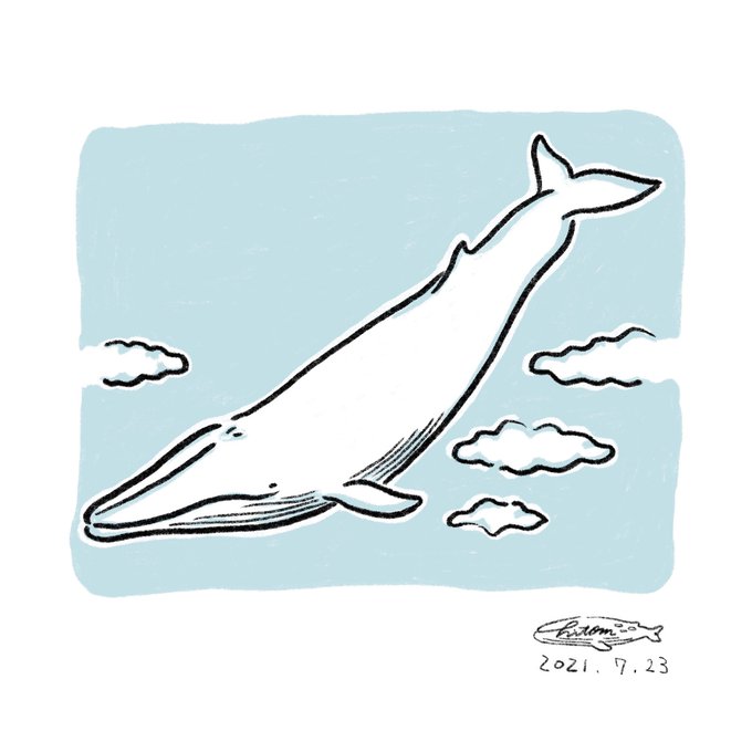 シロナガスクジラのtwitterイラスト検索結果