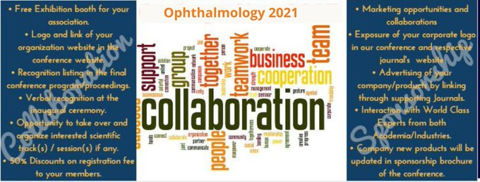 jullia_smith's tweet photo. Pleased to invite you  #International_Webinar_or #Physicals Conference #Ophthalmology_2021 which is going to be held on #December 01-02,2021 https://t.co/tHTPI9Vf55 Spain Submit your #abstracts for the #Oral_Video_Poster_Presentation 
https://t.co/kUwrHf4i2J https://t.co/WgpQPvfyQp