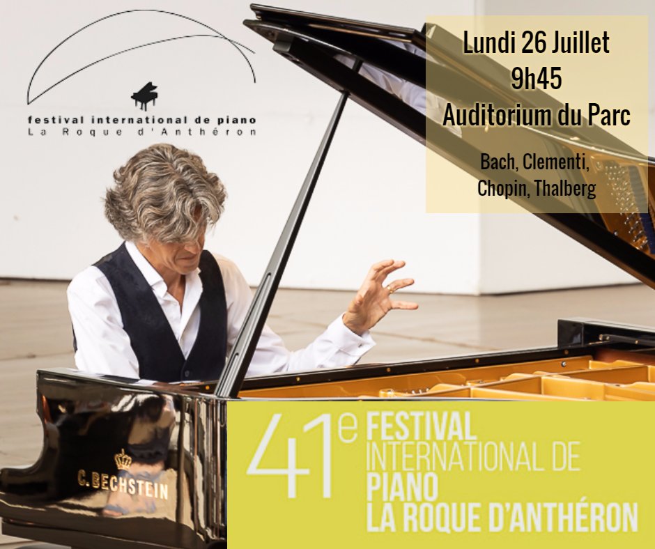 Retour dans cet incontournable Festival! Comme un rêve éveillé ! 
📷 Christophe Gremiot 

<a href="/PianoLaRoque/">Festival Piano</a> 

@Bechstein1853 
 #festival #pianorecital #provence #laroquedantheron #lieuxmagiques
