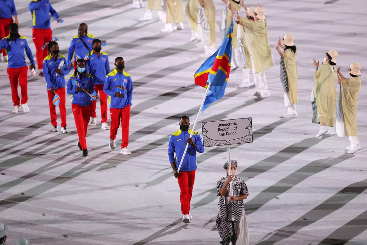 La République démocratique du Congo svp ! 🇨🇩

#Tokyo2020 | #UnitedByEmotion | #OlympicSpirit | #OpeningCeremony