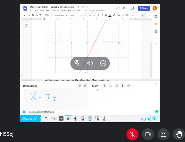 csheil's tweet photo. Great reminder from @DemetriosTyros @mr_langelo today that there is a mobile version to #equatio to quickly get written math work into a google doc or google slide - #gafefsu @mmarotta https://t.co/IgnLlMwB2u