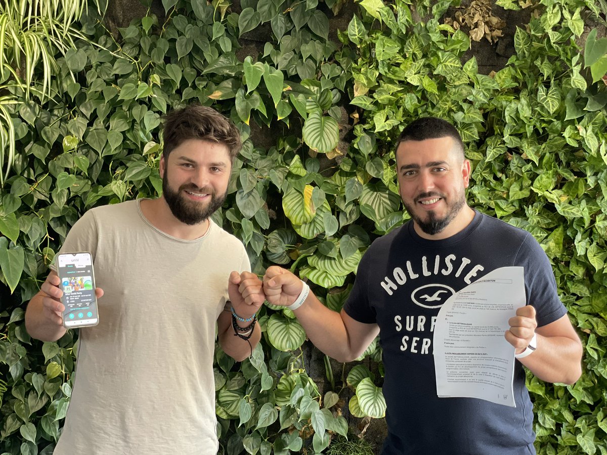 2 Pierre pour une convention d’incubation! 🤩

👉Pierre Olivier Pladys, créateur d’Until
👉Pierre Lefebvre, PDG de BetterCallDave

BetterCallDave est ravi d’incuber sa première startup : Until ☺️

Until sera une application de rencontres et de sorties 🥳🥰