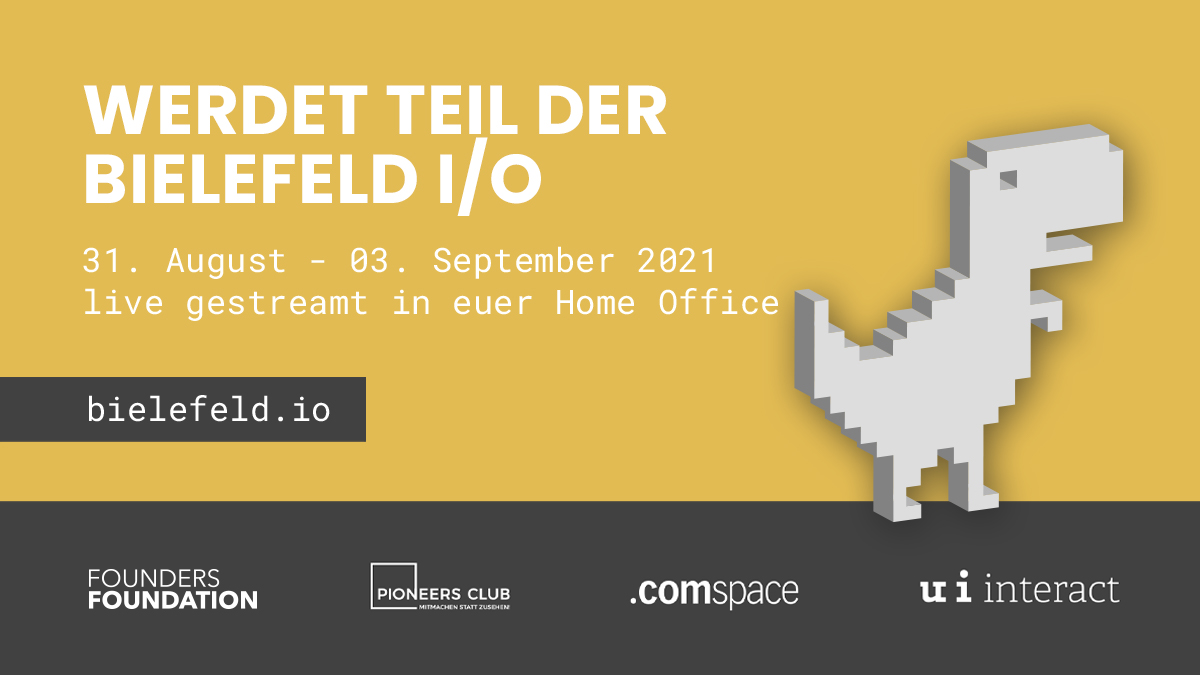 ui_interact's tweet image. Live gestreamt in Euer Home Office – Bielefeld I/O 2021
Sei live dabei und hol Dir spannende Insights rund um die Themen Technologie und digitale Produktentwicklung.
Anmeldungen unter und Infos unter:
bit.ly/36UdjLh
#uandi #bielefeldio