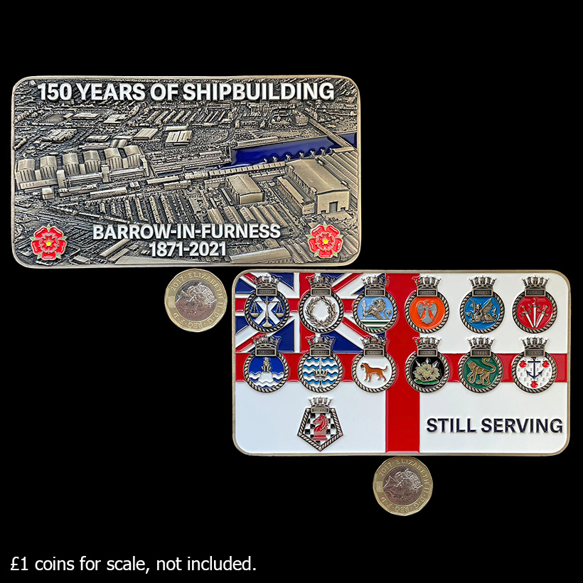 jamesbird's tweet photo. Still got a few of these 'coins' available in batch 2 that is currently in production.
£25+P&P from https://t.co/RVwA8mPflR with all profits going to Barrow Foodbank. £500 already donated from the first run.
#BarrowBuilt https://t.co/WldPtuQAnm