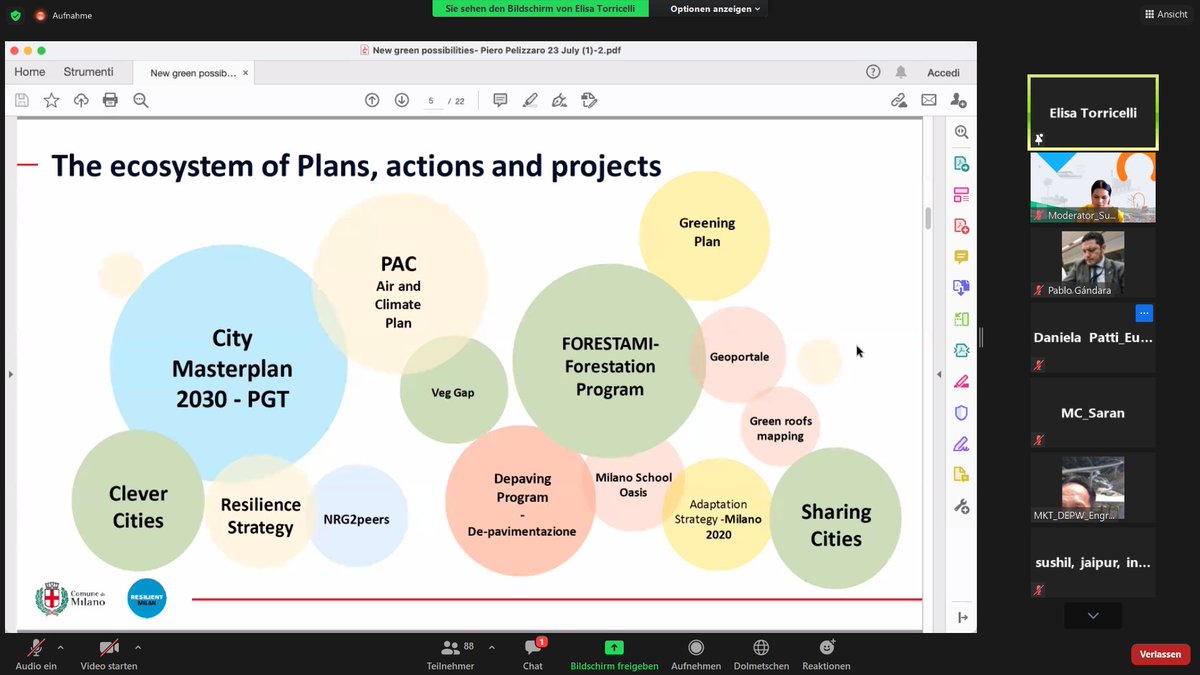 pegandara's tweet photo. Elisa Torricelli from #comunemilano now showcasing best practices on urban resilience and citizens enagement. Forum on #greenspaces, #sustainability and #urbandevelopment. Follow live: https://t.co/PCx5f2Lj6r. #iurcaa, a project of #EU_FPI, #EUInTheWorld,#eu_commission. https://t.co/0fQCSxkJLX