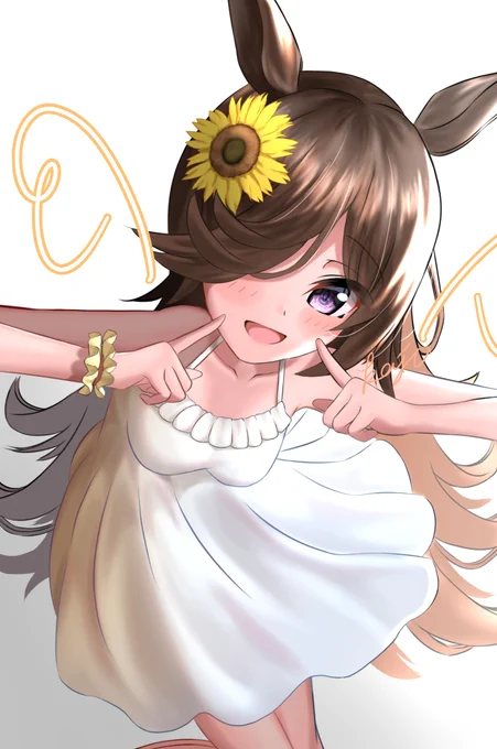 白ワンピライスちゃん!#ライスシャワー #ウマ娘 
