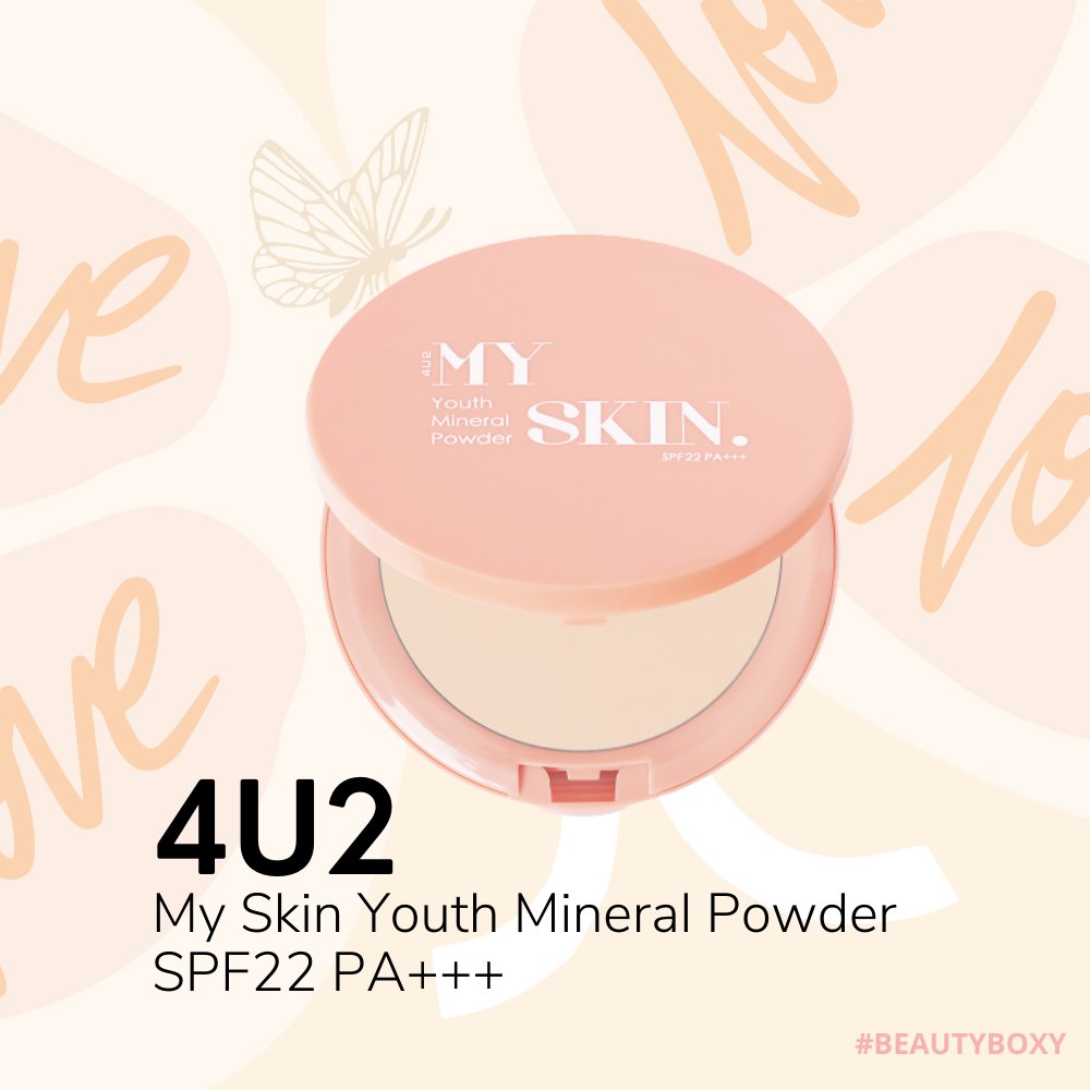 beautyboxy_th's tweet photo. ผิวสีไหนก็ไม่โป๊ะ⁉ 4U2 My Skin Youth Mineral Powder SPF22 PA+++❤ แป้งผสมรองพื้น เนื้อบางเบา💨 ช่วยควบคุมความมันตลอดทั้งวัน☂ แถมยังปกป้องผิวจาก UVA และ UVB อีกด้วย☀
กล่อง Enjoy The Little Thing💜🦋 สั่งซื้อผ่านทาง line
คลิ๊กเลยย👉https://t.co/6K5uOCSGNs
#BeautyBoxy #EnjoyJuly https://t.co/g0UJVNlx9I