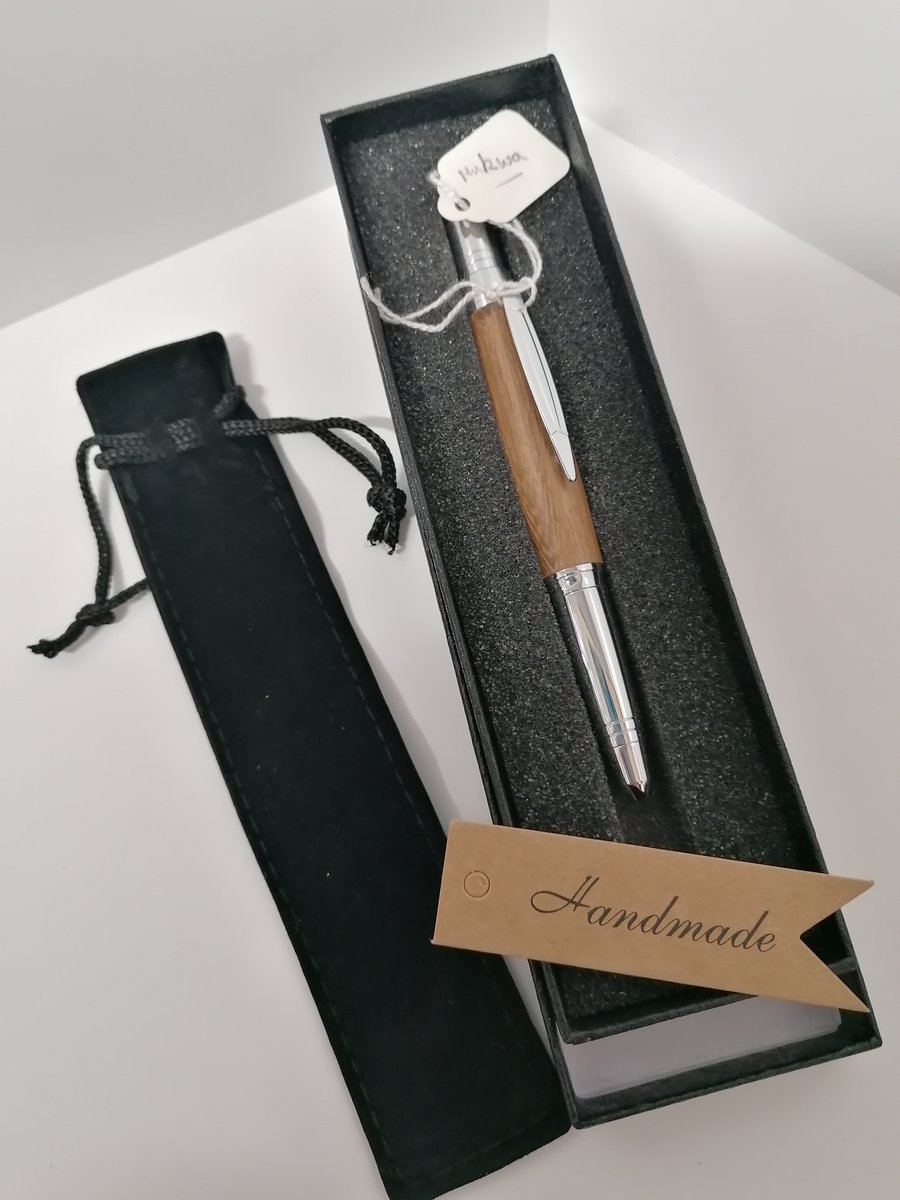 Hand turned pens 
Here at Kitty Kraft perfect for gift ideas.