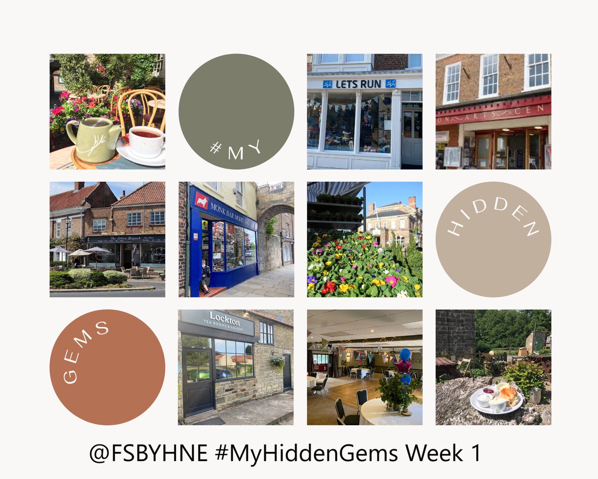 #MyHiddenGems Summer Campaign Week 1
<a href="/AngelTopcliffe/">TheAngelatTopcliffe</a> #DaffyCafe @Friarshill <a href="/jcornishgallery/">Joe Cornish Gallery</a> @Kala_Sangam <a href="/KiplinHall/">Kiplin Hall</a> @LanebergWine <a href="/Locktontearooms/">Locktontearooms</a> <a href="/monkbarmodels/">Monk Bar Model Shop</a> <a href="/NthallertonMkt/">Northallerton Market</a> #OliveBranchEasingwold @PocklingtonArts <a href="/Potterscafe/">Potter's Cafe</a> <a href="/Ultrarunner2/">LETS RUN - Stokesley</a> #WestfieldsHoney <a href="/Whitbypieshop/">Humble Pie 'N' Mash</a>