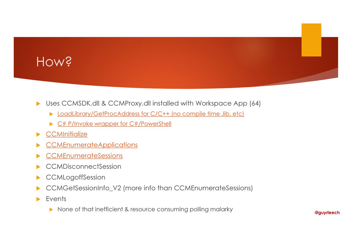 guyrleech's tweet image. I was asked after last night&apos;s presentation at #CitrixDevFocus if I could change the colour of the hyperlinks in my @powerpoint slides for colour challenged folks from the default.
Here&apos;s how to do it &amp;amp; I set hyperlink &amp;amp; followed hyperlinks to be the same
support.microsoft.com/en-gb/office/c…