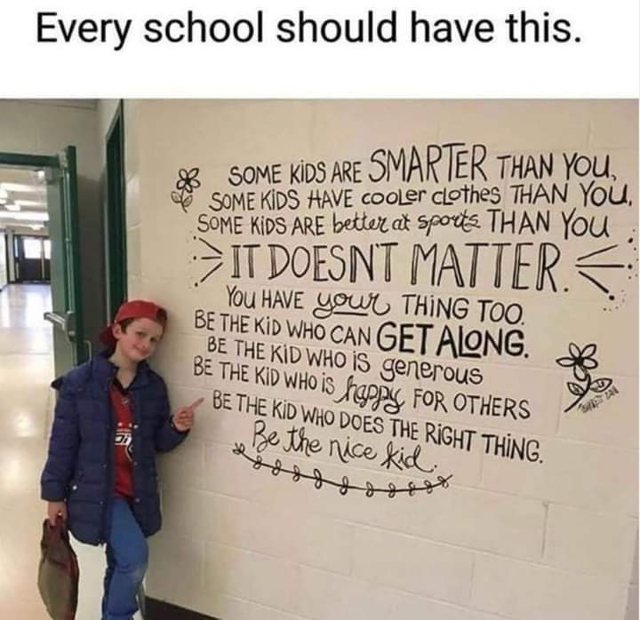 Be kind ....