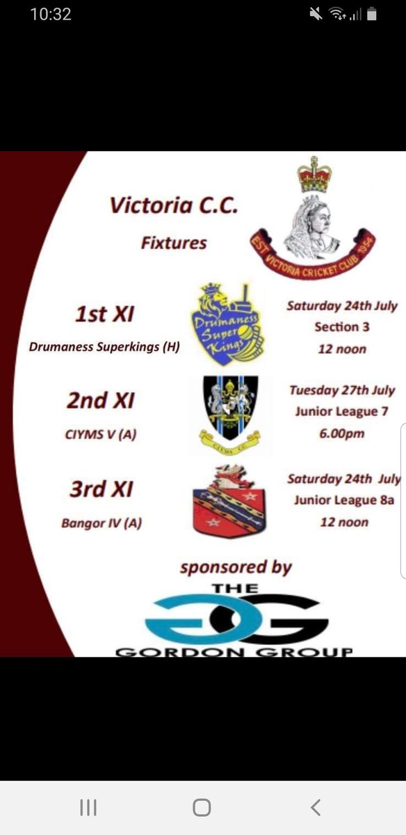 Our fixtures for the coming week, all support welcome as always!