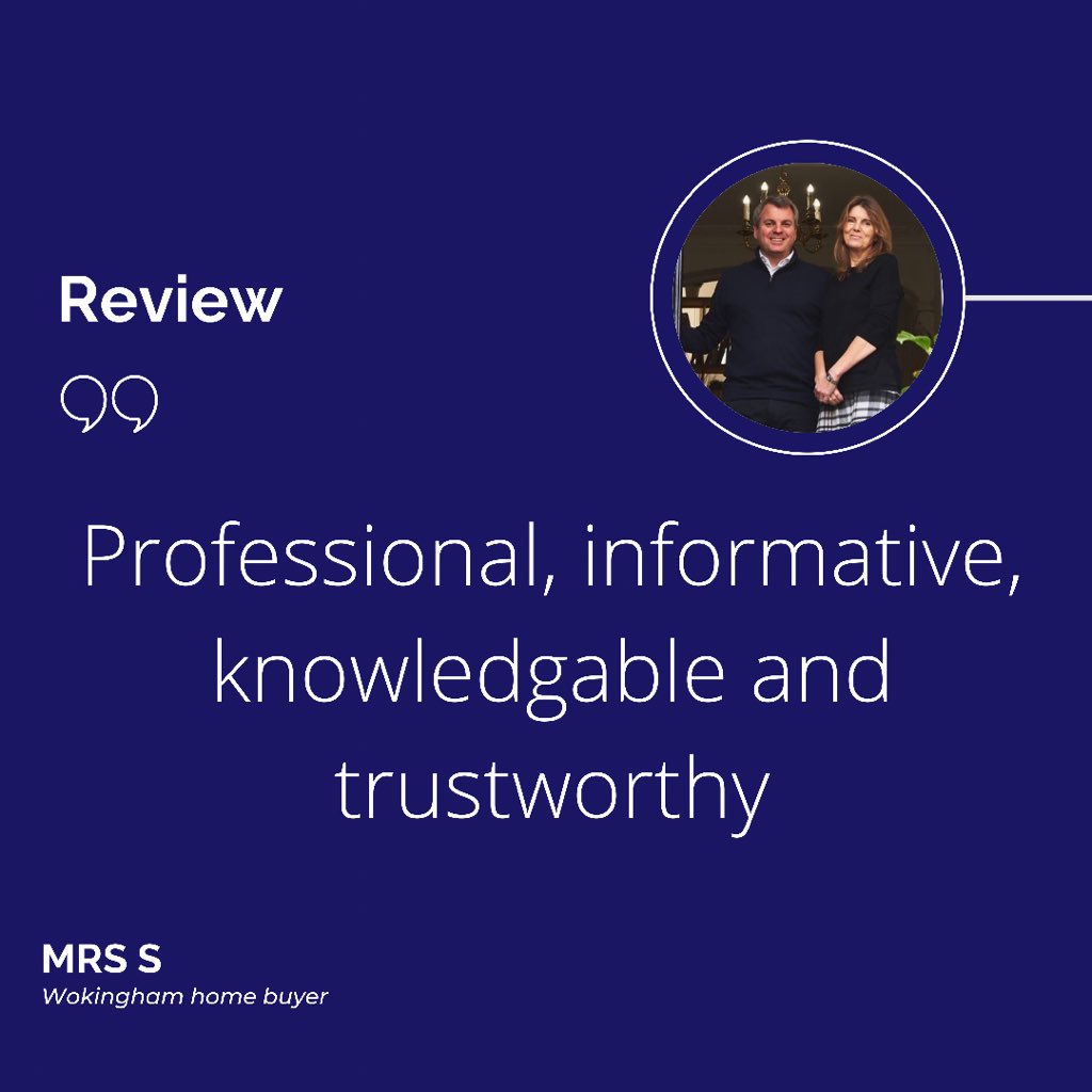 QuartersWoki's tweet photo. We haven’t shared one of these in a while so...here’s to #feedbackfriday. We enjoyed working with this family - lovely local people who made the transaction easy for all involved by being prepared and patient (thank you :) Happy weekend all - N &amp; T #wokingham #quarterscommunity https://t.co/mNZV8RAtvQ
