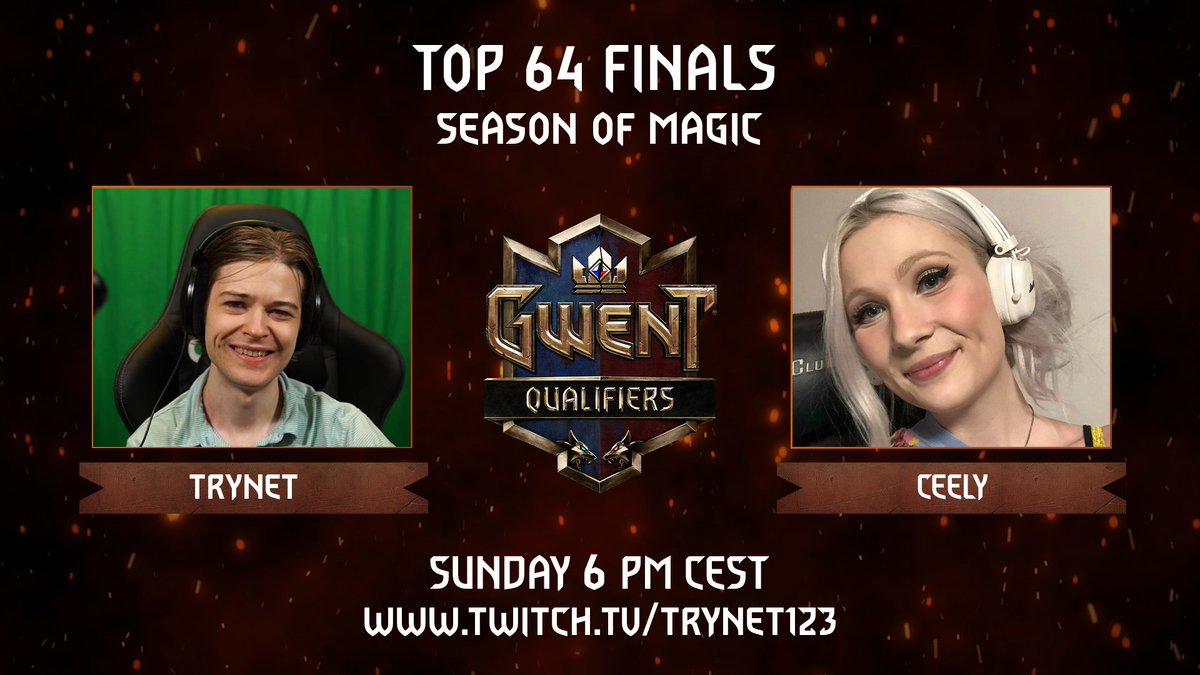 This Sunday, tune in to the Season of Magic TOP 64 Qualifier finals - casted live by <a href="/trynet123/">Tyler Nolan</a> and <a href="/ceelytwitch/">Cecilia</a>!

📺 twitch.tv/trynet123