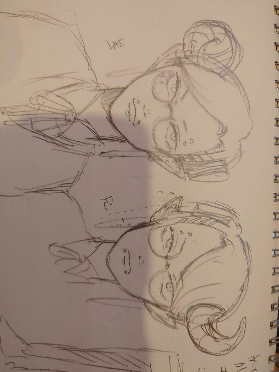絶対線画まで描いた何かがある創作キャラのラフを見つけたので供養。我ながら最強キャラデザなんだよなぁ 