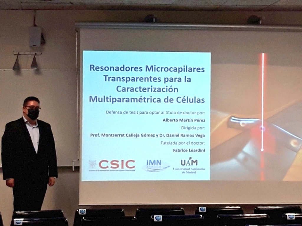 ImnCsic's tweet photo. 🔵 Disfrutando de la #defensatesis  de @EmepeAlberto 👏
¡Una investigación muy innovadora y potente!

@Bionanomecanica @CSIC @UAM_Madrid @DPE_CSIC https://t.co/aP0S737i97