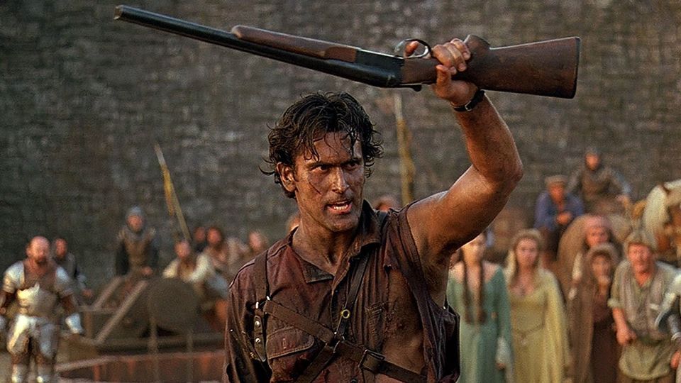 Film4's tweet photo. We’ve got a bumper evening of horror, suspense, scary creatures, cat &amp; mouse chills and the living dead from 9pm tonight. Join us for Crawl, A Quiet Place, 2008’s Hush and Sam Raimi’s Army of Darkness! https://t.co/wKz95faFYD