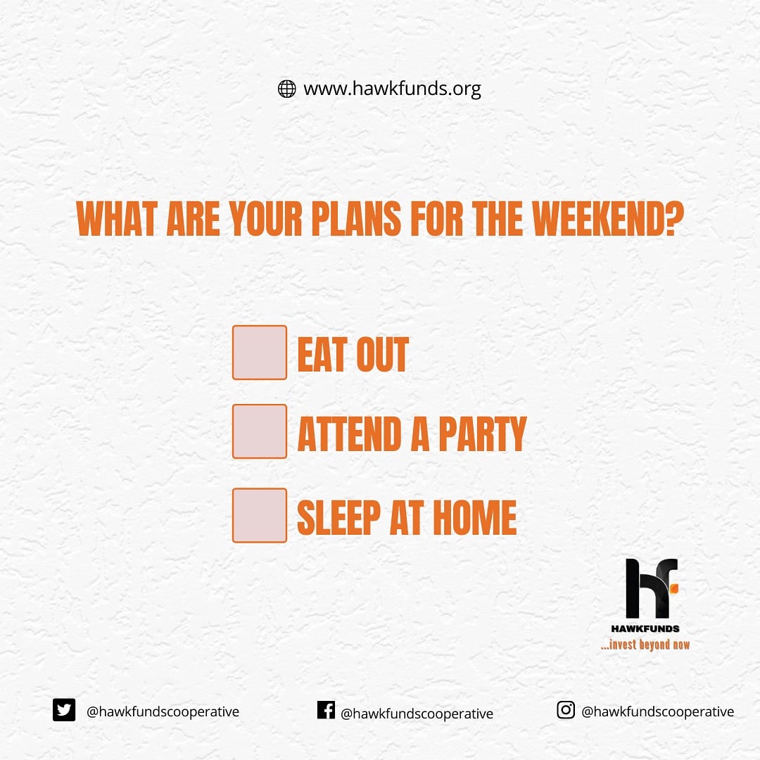 Hawkfunds's tweet photo. What are your plans for the weekend? https://t.co/TwOalao9bE