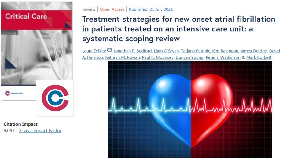 #CritCare #OA #Evidence on new-onset #atrial_fibrillation management bit.ly/3zqAvNt #FOAMed #FOAMcc #BMC @ ISICEM @jlvincen #AF #heart #stroke #Arrhythmia