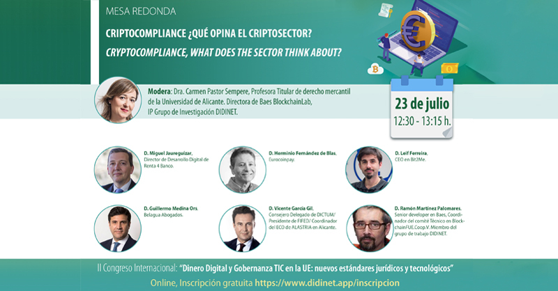 Renta4's tweet photo. 📌 A las 12:30h @mjaureguizar, Director de Desarrollo Digital de @Renta4 hablará en el II Congreso Internacional "Dinero Digital y Gobernanza TIC en la UE: nuevos estándares jurídicos y tecnológicos" en una mesa de #criptocompliance".
No te lo pierdas ➡️ https://t.co/cnFP20PlfL https://t.co/BT5VxOWA7G