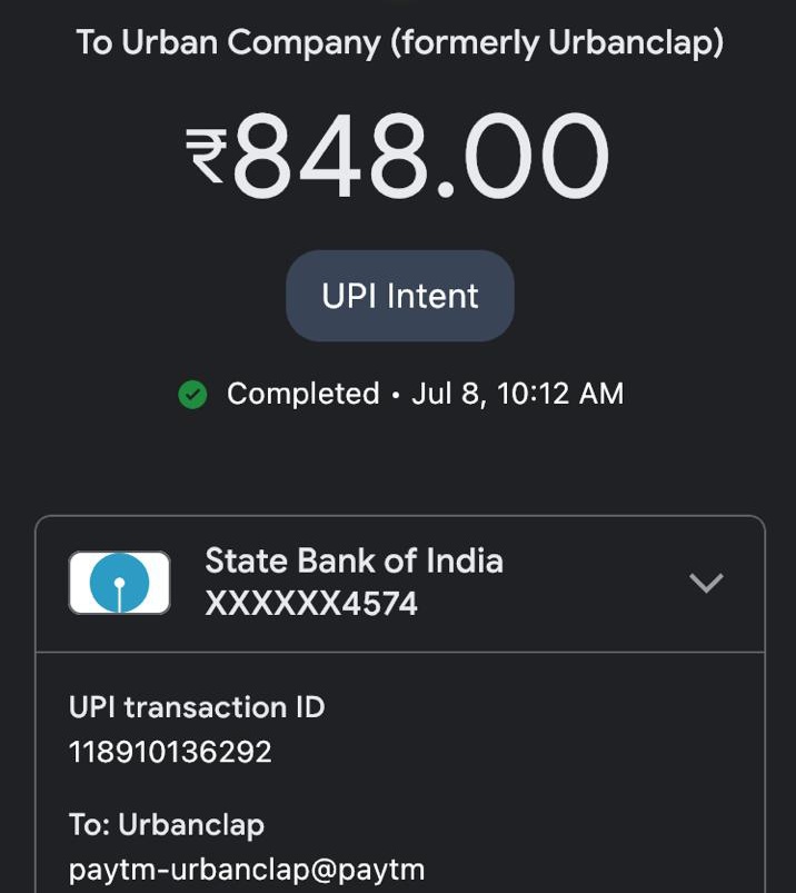RahulDravidRCB's tweet photo. @urbancompany_UC @UC_Assist Hello Team, the transaction failed refund is not yet credited. The details in attached picture. Need urgent support. @abhirajbhal @urbanclap https://t.co/eG2apwnEOw