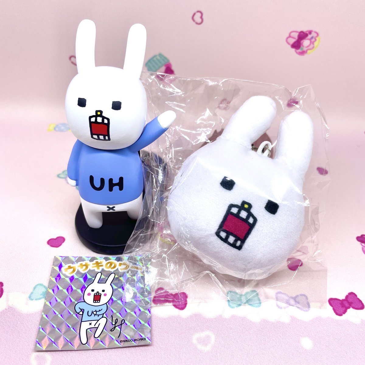 兎依 うい ウサギのウーさん Uh Goto のクラファンのフィギュア届いた まじかわいい しかも有能 この手のタイプの体温計も置ける もちもちキーホルダーもかわいい 嬉しい企画ありがとうございます ウーさんの活躍応援してます W