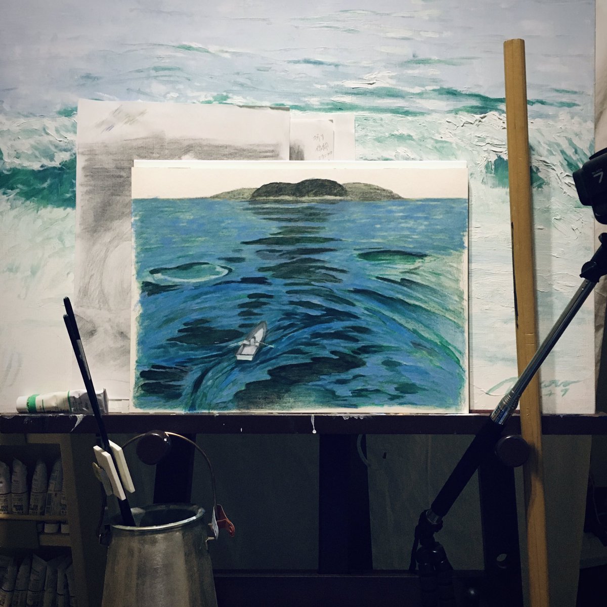 mitsutaka_art's tweet photo. 新しいことを始めている。

20時からの開会式が見たいのとカメラのバッテリー切れもあるので今日はここまで。

#worinprogress #ArtistOnTwitter #Tokyo2020 https://t.co/R79ZHtx7W7