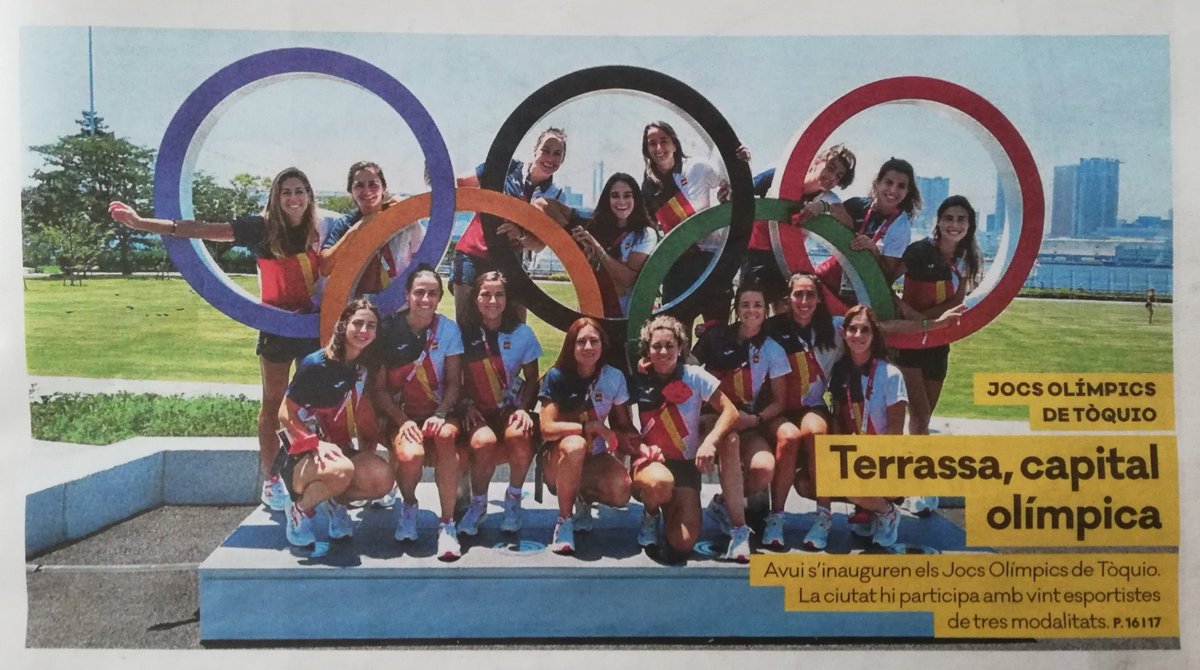 Hi va haver un temps on, en dies com avui, s'aturaven les guerres per portar la competitivitat a un lloc més saludable: l'esport. Talent, esforç, superació... Aquests són els valors q han portat a 20 terrassenques i terrassencs fins a #Toquio2021 #Terrassa 📸:<a href="/DiarideTerrassa/">Diari de Terrassa</a> 👇