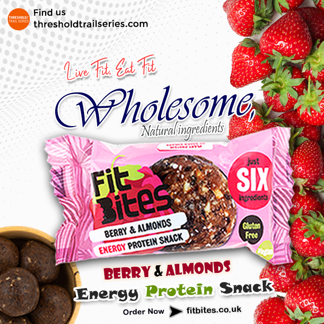 DELICIOUS FRUIT &amp; NUT BALL - BERRY &amp; ALMONDS
100% natural. 
<a href="/Threshold_trail/">Threshold Trail Series</a> 
#FitBites #Fitness #Snack #Superfoodsuk #Driedfruits #Nuts #Ingredients #Glutenfree #Artisan  #vegan #energy #protein #goodlife #nutrition
#RTTK2021
Find something special > fitbites.co.uk
