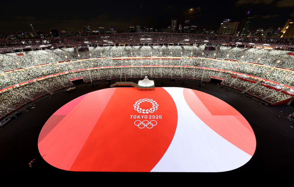 The stage is set.

#Tokyo2020 Opening Ceremony 🔜 

Live on <a href="/BBCOne/">BBC One</a> and @Eurosport_UK at midday.