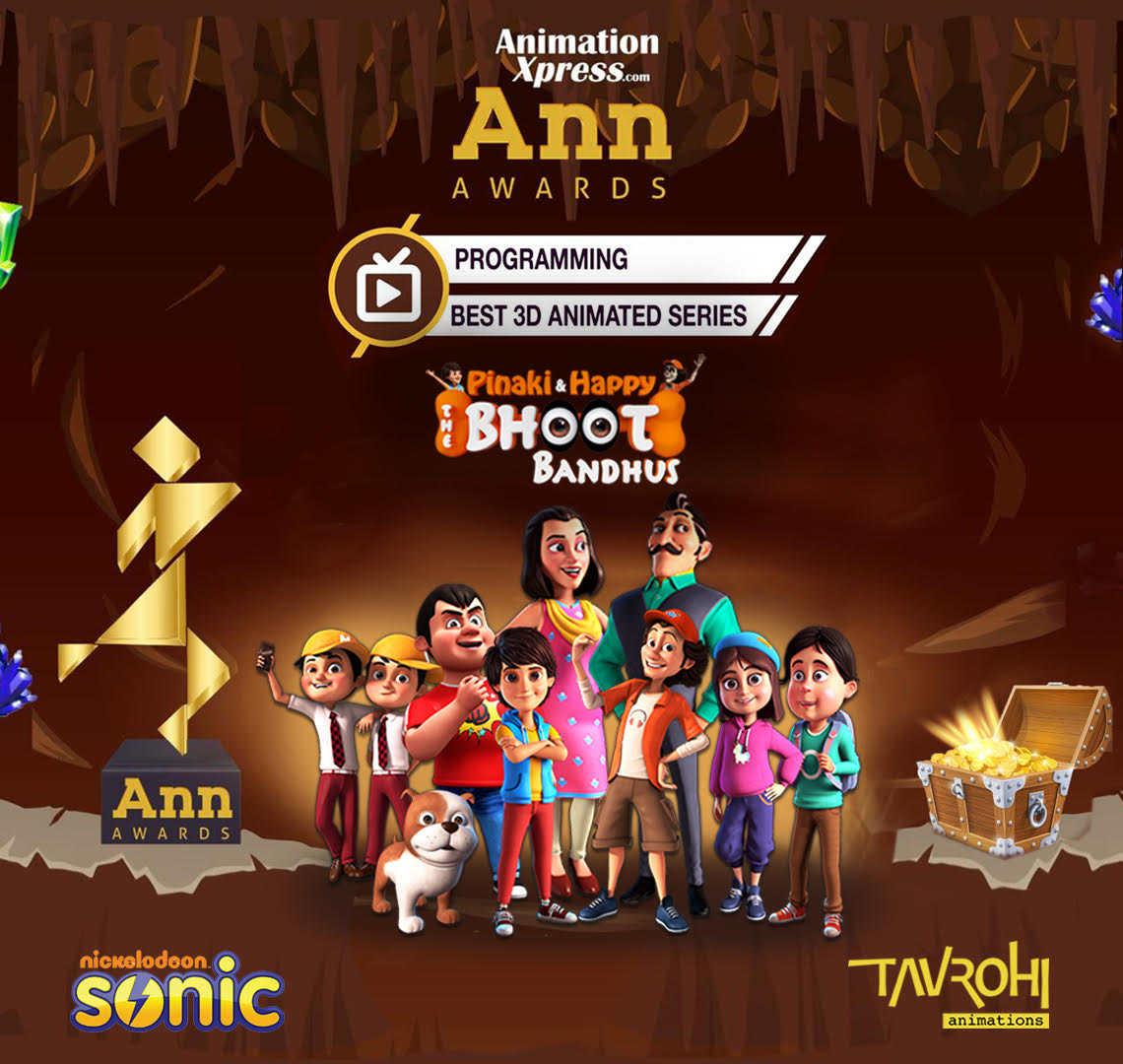 tavrohi_anim's tweet photo. Proud to share with you our achievement-Bhoot Bandhus,our show on Sonic Nickelodeon,won the award for the Best 3D Animated Series at ANN awards'21!We are grateful to our clients,partners &amp; our precious viewers.A huge thanks to Ms. Anu Sikka &amp;Team Nickelodeon for believing in us. https://t.co/JkwjlJ4PUT
