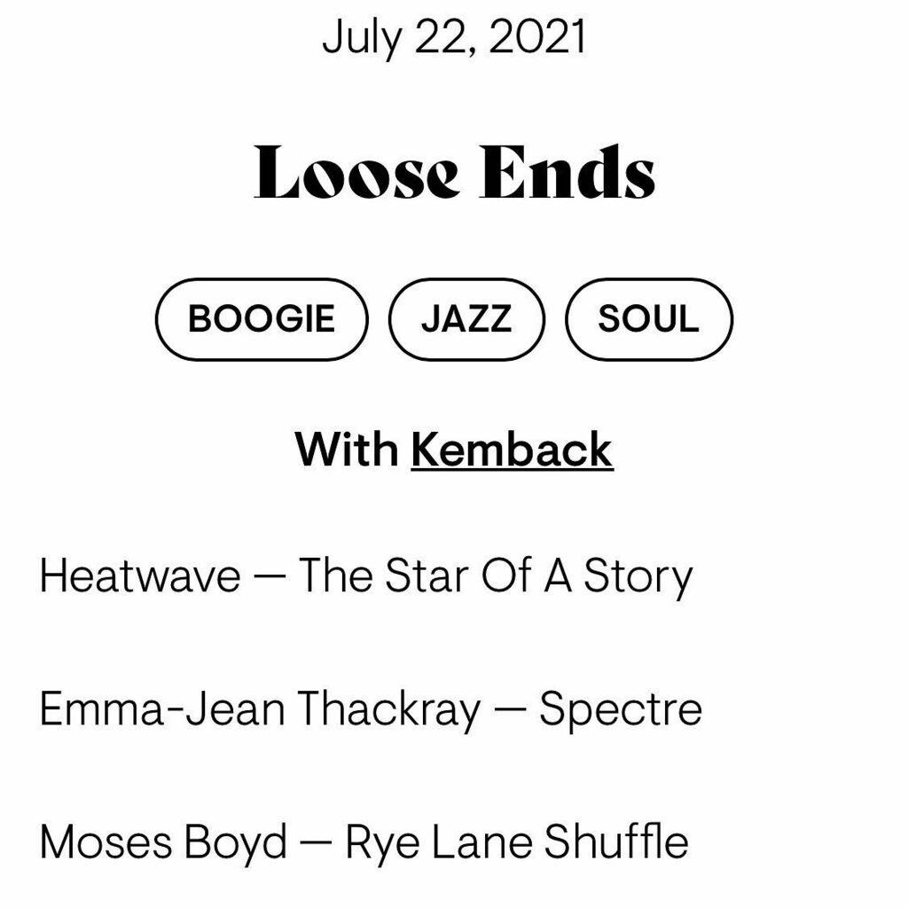 kembacksound's tweet photo. Full tracklist from the latest Loose Ends on @refugeworldwide
Hit the link in my bio for the listen-back 🎵
.
.
.
#refugeworldwide #berlin #radioshow #kemback #jazz #ambient #disco #funk #soul #vinylrecords #digging #recordcollector #newmusic #vibes https://t.co/ZmSmFFP2H2 https://t.co/DuXqb6OzsT