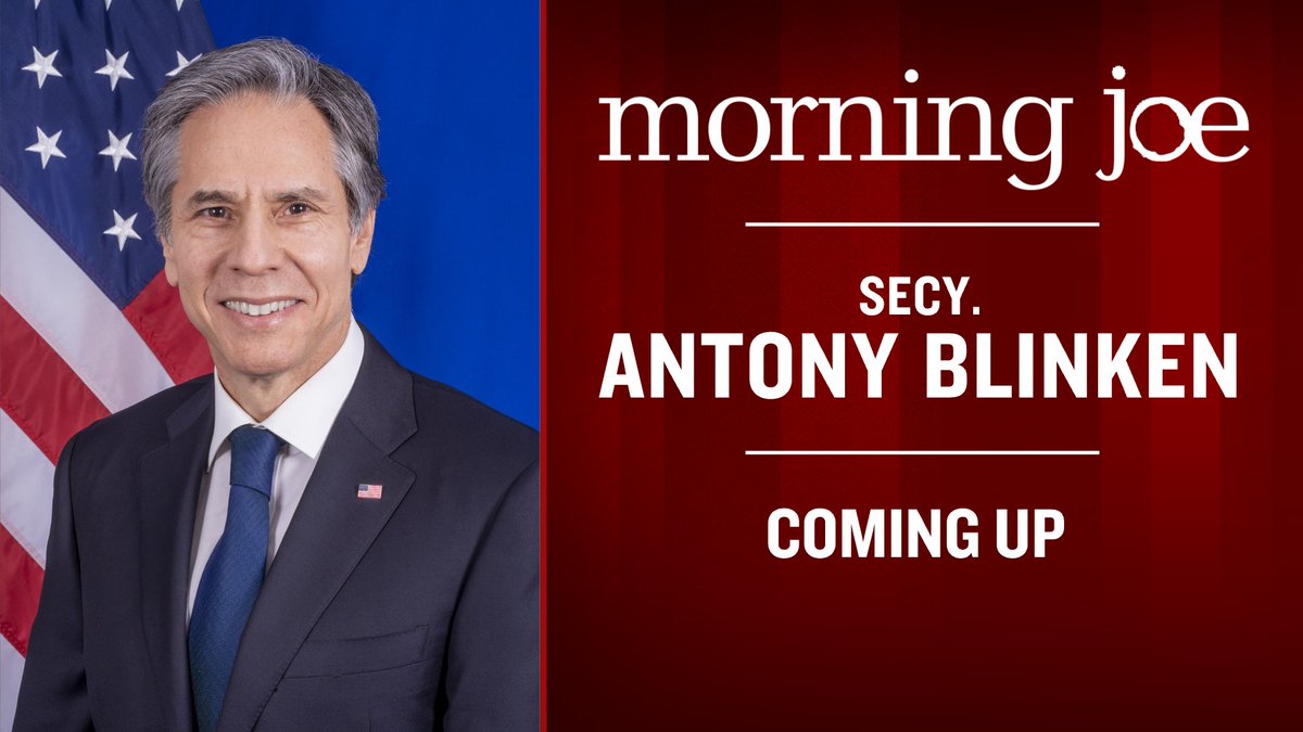 What's happening? <a href="/SecBlinken/">Secretary Antony Blinken</a> on <a href="/Morning_Joe/">Morning Joe</a>