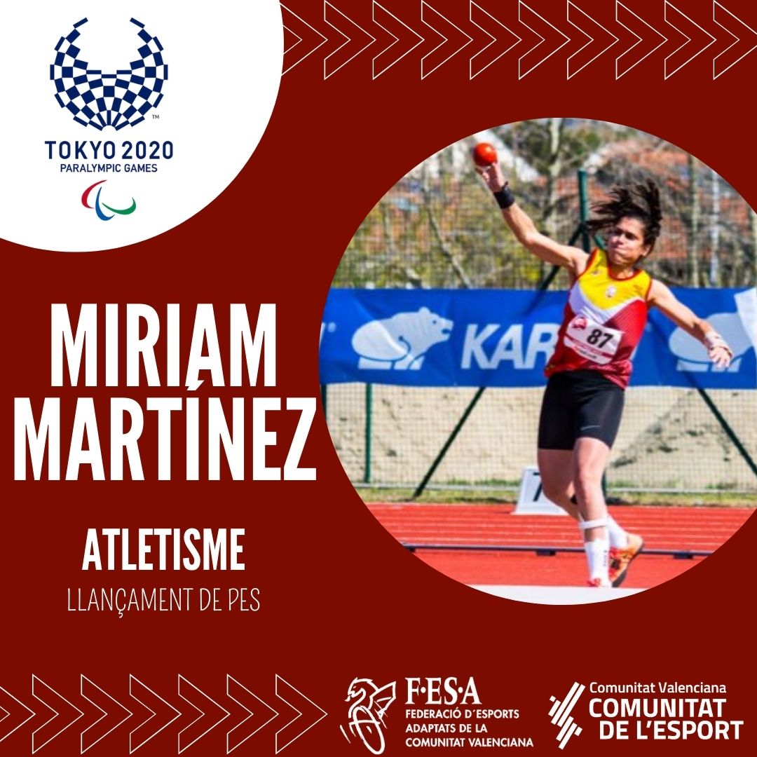 FESAVALENCIA's tweet photo. 9 meses en el mundo del Atletismo de @miripulgui  han sido suficientes para llegar a lo más alto y clasificarse para los #jjootokio2020🇯🇵
#FESATokyo #ComunitatEsport #Paralimpics #RoadTokyo #Tokyo2020
@FEDEDDF  @_FEDPC_  @ONCE_oficial  @Paralimpicos  @comunitatesport https://t.co/ZEfaGjzIQ8