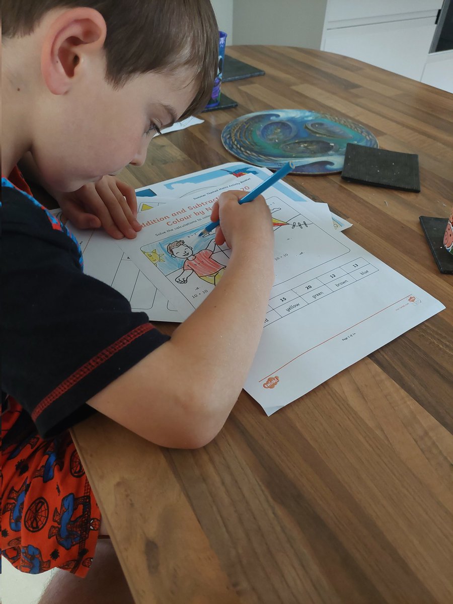 CryerJc's tweet image. O doing his maths today 
@ClassFirecrest @Catherinecryer1