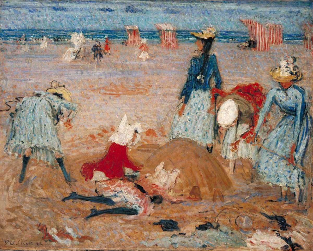 We're taking a #MuseumStaycation! Stay-cay with us as we step into some of the sunny scenes you can see for free in our favourite UK museums this summer...

⛱️ Build sandcastles with Philip Wilson Steer’s 'Boulogne Sands' at Tate Britain! bit.ly/3kOblo4 #LetsDoLondon