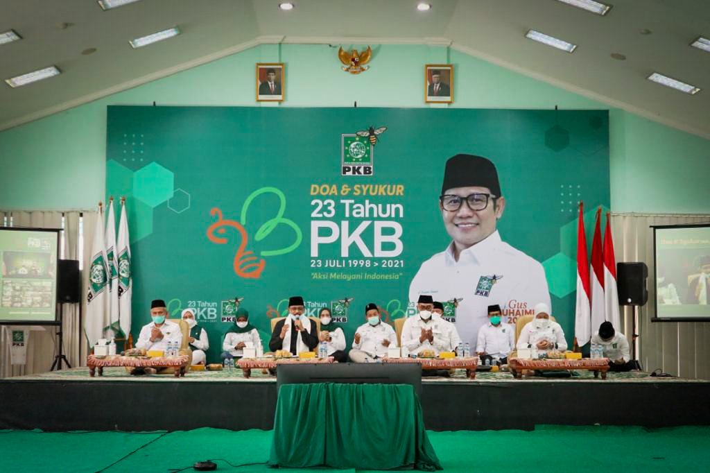 Syukuran dan Doa bersama untuk keselamatan Indonesia dalam rangka memperingati hari lahir PKB yang ke 23.

#Harlah23PKB