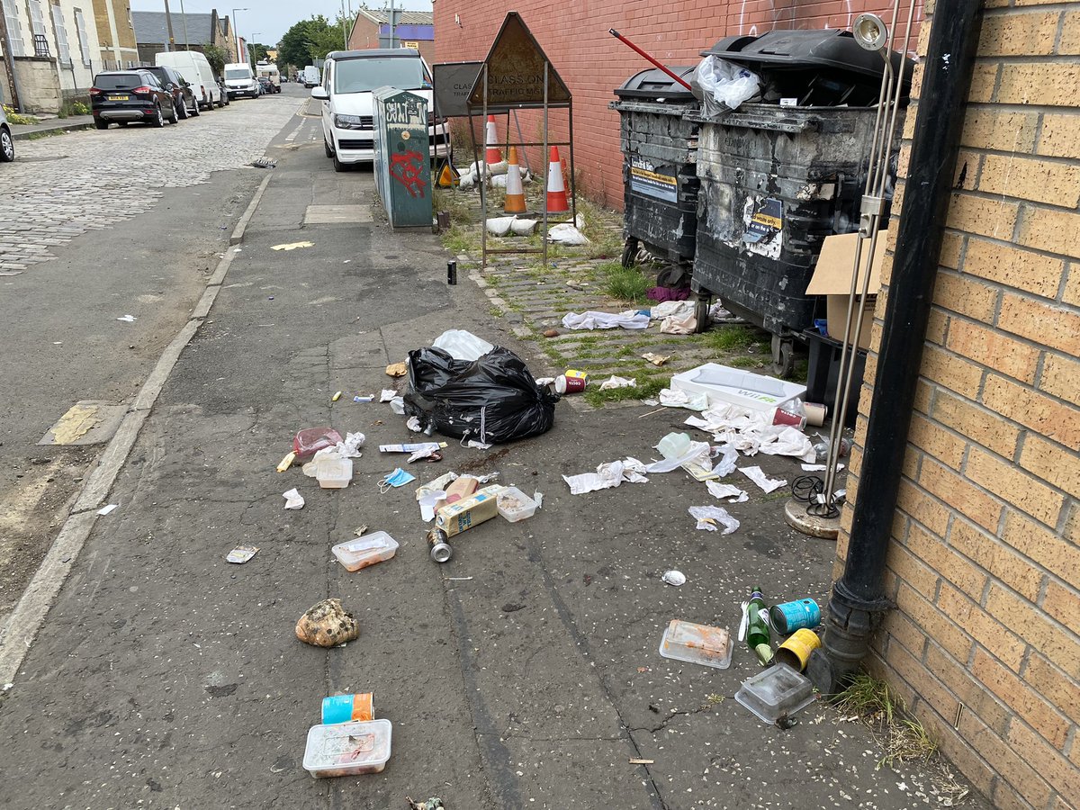 EdinBrawGuide's tweet image. This is absolutely disgusting and sadly a daily occurrence. Thanks to whoever ends up cleaning this, but can we get to the source of the problem? Dirty nappies and rotten food spread quickly along Jane Street. Reported to @Edinburgh_CC numerous times @adamrmcvey