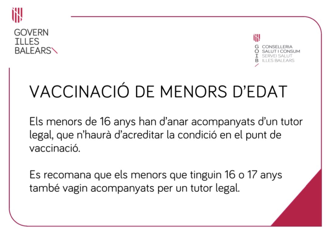 JuanaPedrosa's tweet photo. A partir d'avui a les 15h es comença a donar accés a a la població d'entre 12 i 15 anys per vacunació a través de BitCita . https://t.co/icBmW5Oa1i