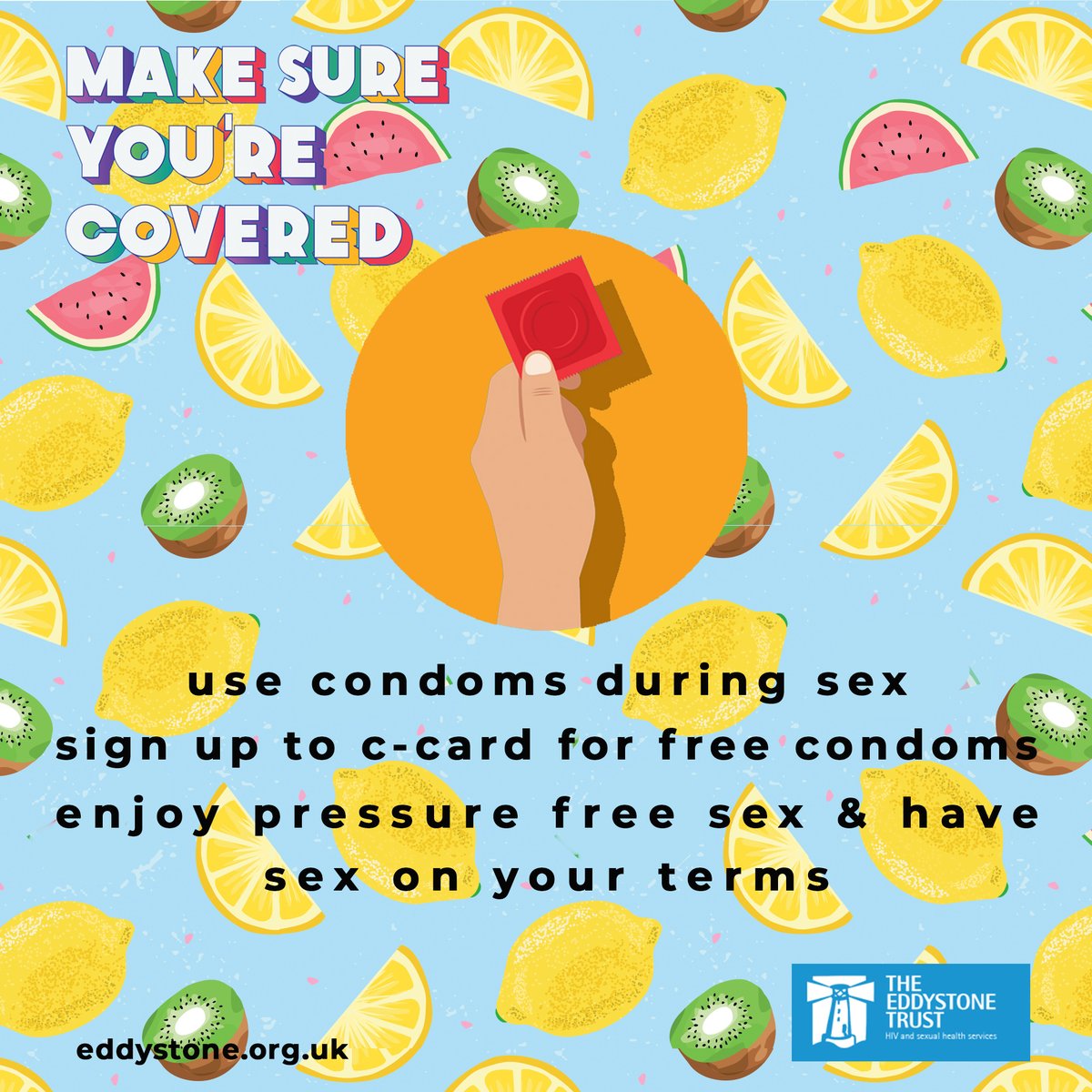 EddystoneTrust's tweet image. Going out this weekend?  Make Sure You're Covered if you're going out this weekend and follow these handy tips to stay safe #Torbay #Covid19UK #sex #CovidIsNotOver #ukheatwave  #Torquay #Paignton #Brixham #Devon
